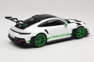Porsche 911 992 GT3 RS Tribute to Carrera RS White Python Green Norev 1:18 187372 Metalas - nuotrauka 3 iš 8