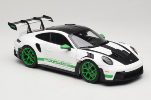 Porsche 911 992 GT3 RS Tribute to Carrera RS White Python Green Norev 1:18 187372 Metalas - nuotrauka 6 iš 8