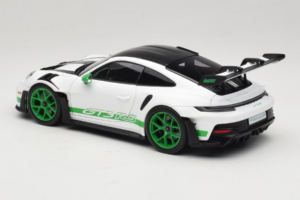 Porsche 911 992 GT3 RS Tribute to Carrera RS White Python Green Norev 1:18 187372 Metalas - nuotrauka 7 iš 8