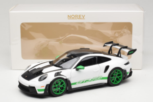 Porsche 911 992 GT3 RS Tribute to Carrera RS White Python Green Norev 1:18 187372 Metalas - nuotrauka 8 iš 8