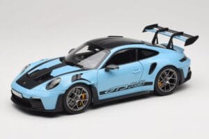 Porsche 911 992 GT3 RS Weissach Pack Gulf Blue Norev 1:18 187367 Metalas
