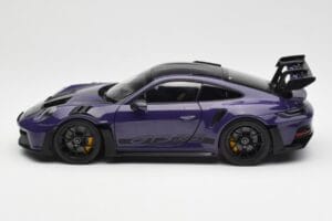 Porsche 911 992 GT3 RS Weissach Package Ultraviolet Norev 1:18 187368 Metalas - nuotrauka 4 iš 8
