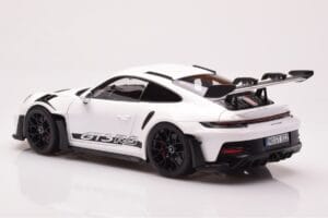 Porsche 911 992 GT3 RS Baltas Norev 1:18 187361 Metalas - nuotrauka 7 iš 8