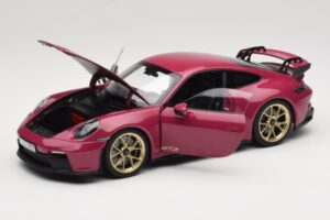 Porsche 911 992 GT3 Ruby Star Neo Norev 1:18 187381 Metalas - nuotrauka 2 iš 8