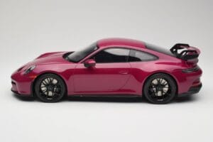 Porsche 911 992 GT3 Ruby Star Neo Red GT Spirit 1:12 GT536 Derva - nuotrauka 3 iš 6