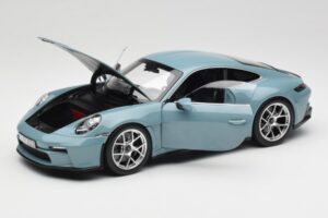 Porsche 911 992 S/T Meissen Blue Norev 1:18 187470 Metalas - nuotrauka 2 iš 8
