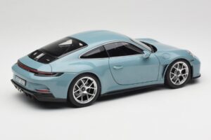 Porsche 911 992 S/T Meissen Blue Norev 1:18 187470 Metalas - nuotrauka 3 iš 8