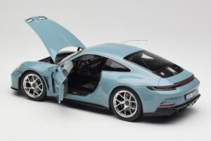 Porsche 911 992 S/T Meissen Blue Norev 1:18 187470 Metalas - nuotrauka 5 iš 8