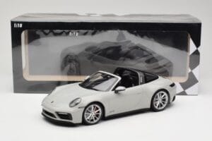 Porsche 911 992 Targa 4 GTS Pilkas Minichamps 1:18 155061064 Metalas - nuotrauka 6 iš 6