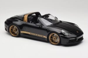 Porsche 911 992 Targa Porsche Design Juodas & Auksinis Concept Minichamps 1:18 PORSCHE001 Metalas - nuotrauka 4 iš 6