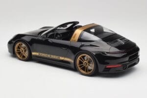 Porsche 911 992 Targa Porsche Design Juodas & Auksinis Concept Minichamps 1:18 PORSCHE001 Metalas - nuotrauka 5 iš 6