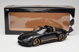 Porsche 911 992 Targa Porsche Design Juodas & Auksinis Concept Minichamps 1:18 PORSCHE001 Metalas - nuotrauka 6 iš 6