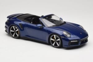 Porsche 911 992 Turbo S Kabrioletas Blue Metallic Minichamps 1:18 155069081 Metalas - nuotrauka 4 iš 6