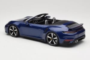 Porsche 911 992 Turbo S Kabrioletas Blue Metallic Minichamps 1:18 155069081 Metalas - nuotrauka 5 iš 6