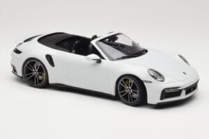 Porsche 911 992 Turbo S Kabrioletas White Metallic Minichamps 1:18 155069080 Metalas - nuotrauka 4 iš 6