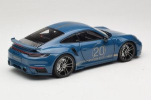 Porsche 911 992 Turbo S Coupe Sport Design Mėlynas Minichamps 1:18 113069073 Metalas - nuotrauka 3 iš 8