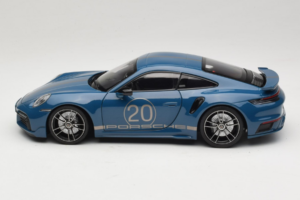 Porsche 911 992 Turbo S Coupe Sport Design Mėlynas Minichamps 1:18 113069073 Metalas - nuotrauka 4 iš 8