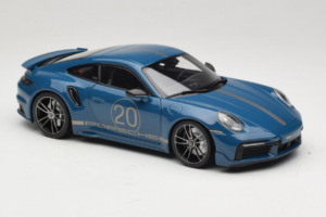 Porsche 911 992 Turbo S Coupe Sport Design Mėlynas Minichamps 1:18 113069073 Metalas - nuotrauka 6 iš 8