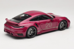 Porsche 911 992 Turbo S Coupe Sport Design Raudonas Minichamps 1:18 113069075 Metalas - nuotrauka 3 iš 8