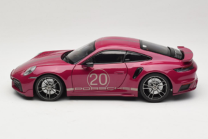 Porsche 911 992 Turbo S Coupe Sport Design Raudonas Minichamps 1:18 113069075 Metalas - nuotrauka 4 iš 8