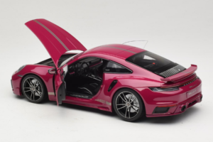 Porsche 911 992 Turbo S Coupe Sport Design Raudonas Minichamps 1:18 113069075 Metalas - nuotrauka 5 iš 8