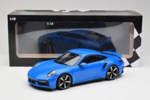 Porsche 911 992 Turbo S Gentian Mėlynas Minichamps 1:18 155069074 Metalas - nuotrauka 6 iš 6
