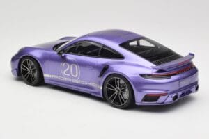 Porsche 911 992 Turbo S Sport Design Package Viola Metallic Minichamps 1:18 155069174 Metalas - nuotrauka 5 iš 6