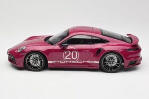 Porsche 911 992 Turbo S su Sport Design Package Raudonas Minichamps 1:18 155069172 Metalas - nuotrauka 3 iš 6