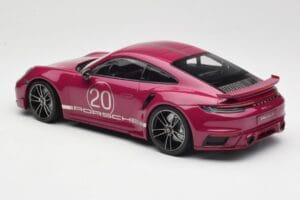 Porsche 911 992 Turbo S su Sport Design Package Raudonas Minichamps 1:18 155069172 Metalas - nuotrauka 5 iš 6