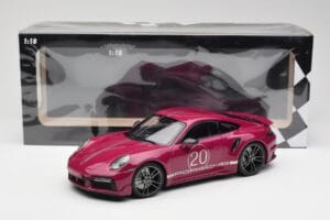 Porsche 911 992 Turbo S su Sport Design Package Raudonas Minichamps 1:18 155069172 Metalas - nuotrauka 6 iš 6