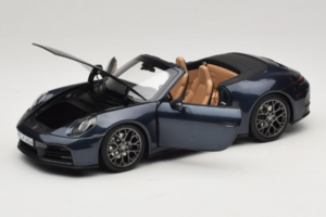Porsche 911 992.2 Carrera Kabrioletas Yachting Blue Norev 1:18 187180 Metalas - nuotrauka 2 iš 8