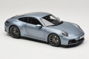 Porsche 911 992.2 Carrera Polar Silver Metallic Norev 1:18 187170 Metalas - nuotrauka 6 iš 8