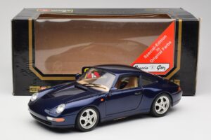 Porsche 911 993 Carrera Cup Mėlynas Braccio & Gotz 1993 Bburago 1:18 3060-M1 Metalas - nuotrauka 8 iš 8