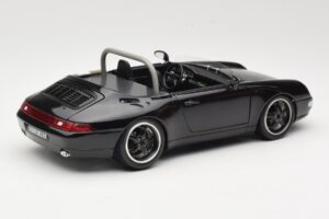 Porsche 911 993 Carrera Kabrioletas Juodas Bburago 1:18 3090-M1 Metalas - nuotrauka 3 iš 8