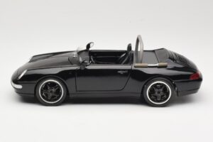 Porsche 911 993 Carrera Kabrioletas Juodas Bburago 1:18 3090-M1 Metalas - nuotrauka 4 iš 8