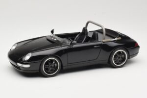 Porsche 911 993 Carrera Kabrioletas Juodas Bburago 1:18 3090-M1 Metalas