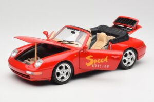 Porsche 911 993 Carrera Kabrioletas Raudonas Bburago 1:18 3090 Metalas - nuotrauka 2 iš 8