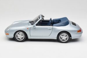 Porsche 911 993 Carrera Kabrioletas Sidabrinis Maisto 1:18 100299-M1 Metalas - nuotrauka 4 iš 8