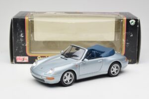 Porsche 911 993 Carrera Kabrioletas Sidabrinis Maisto 1:18 100299-M1 Metalas - nuotrauka 8 iš 8