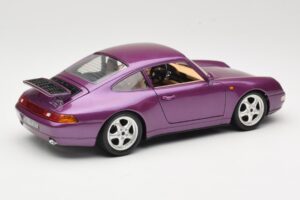 Porsche 911 993 Carrera Violetinis Bburago 1:18 3060-M2 Metalas - nuotrauka 3 iš 8