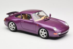 Porsche 911 993 Carrera Violetinis Bburago 1:18 3060-M2 Metalas - nuotrauka 6 iš 8