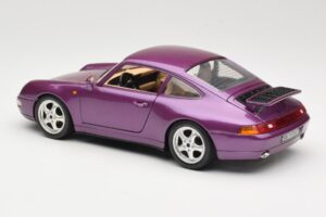 Porsche 911 993 Carrera Violetinis Bburago 1:18 3060-M2 Metalas - nuotrauka 7 iš 8