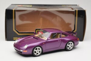 Porsche 911 993 Carrera Violetinis Bburago 1:18 3060-M2 Metalas - nuotrauka 8 iš 8