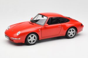 Porsche 911 993 Carrera Raudonas AUTOart 1:18 78132 Metalas