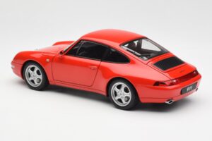 Porsche 911 993 Carrera Raudonas AUTOart 1:18 78132 Metalas - nuotrauka 7 iš 8