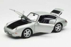 Porsche 911 993 Carrera Sidabrinis AUTOart 1:18 78131 Metalas - nuotrauka 2 iš 8