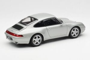 Porsche 911 993 Carrera Sidabrinis AUTOart 1:18 78131 Metalas - nuotrauka 3 iš 8