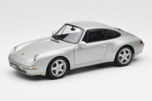 Porsche 911 993 Carrera Sidabrinis AUTOart 1:18 78131 Metalas