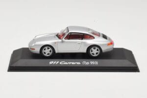 Porsche 911 993 Carrera Sidabrinis Minichamps 1:43 WAP02003597 Metalas