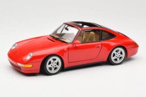 Porsche 911 993 Carrera Targa Raudonas UT Models 1:18 27821 Metalas